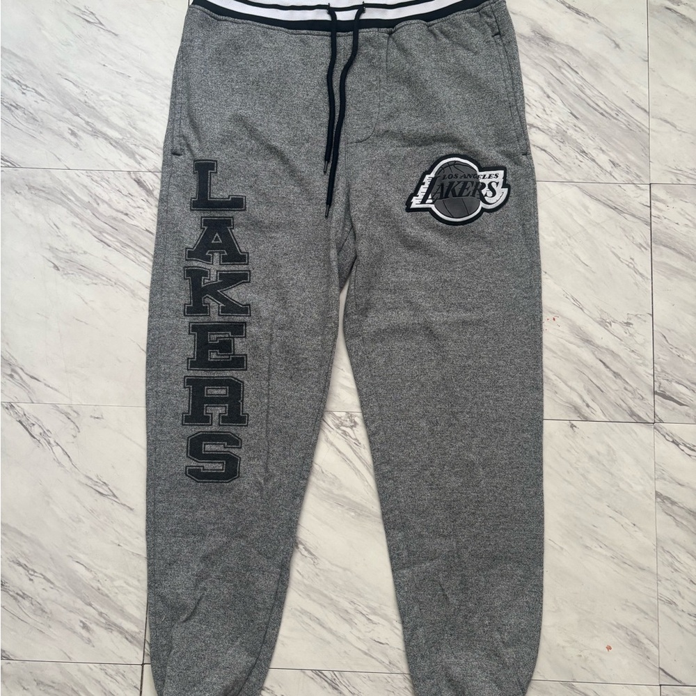 Grey Lakers Sweatpants